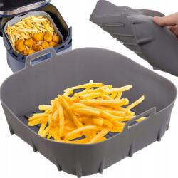  Szilikon Utántöltő Zsírmentes Olajsütőhöz Air Fryer Többször Használható Ø 20 cm (WKŁAD SILIKONOWY DO FRYTOWNICY)