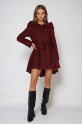 Steve Madden Aszimmetrikus Bordó Gombos Kabát Fre Ntr__m