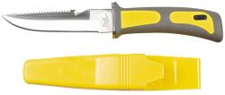 Fox Outdoor Products Cuțit de scufundare Fox Outdoor, galben-negru, mâner de cauciuc, cu teacă