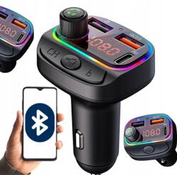  Fm Autós Bluetooth Adó 3x Usb Adapter MP3 Gyorstöltő (TRANSMITER BLUETOOTH SAMOCHODOWY)