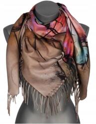 Versoli Női Őszi Téli Ajándék Kendő Rojtokkal RCC25-4 bézs (RCC-25-4)