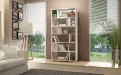 Decorotika Biblioteca Aasna 7 rafturi, Alb, 90x189x25 cm (788DEC3615) Biblioteca
