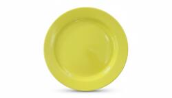  Farfurie intinsa din ceramica, O 24 cm, galbena, pentru servire masa (0414145531)
