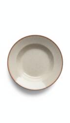 Farfurie adanca din ceramica, 30 cm, bej nisipiu, pentru servire masa (1126121020)