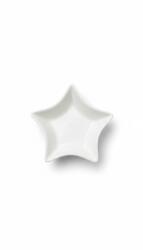  Sosiera din portelan, in forma de stea, alba, pentru sosuri si dressing (Sosiera SM-5018)