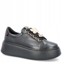 CheBello Bőr sportcipő díszekkel Chebello 4292 Fekete 36 (CHEBELLO 4292-002-240-PSK-S251 CZARNY)