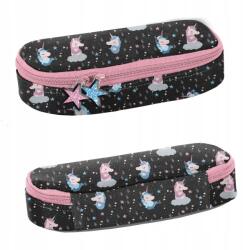 PASO Iskolai tolltartó, merev, cipzáras Egyszarvú mintás (PP22UN-013)