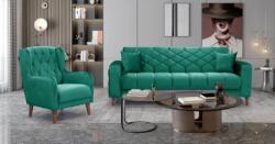  Set 3+2+1 Melissa Catifea Lada Depozitare Verde (C3117-3342) Canapea