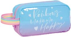 Marshmallow Ученически несесер Marshmallow - Rainbow, Син (DKT64523)
