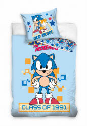 Global Licence Srl SONIC OLD SKOOL 1991 ágyneműgarnitúra 140x200+65x65 100% pamut