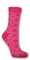 Global Licence Srl Női zokni - pamut bokazokni - 39-42 - pink káró mintás - Evidence