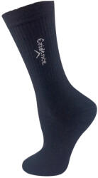 Global Licence Srl Evidence unisex vékony sportzokni 3 páras csomag - pamut zokni - fekete - 43-46