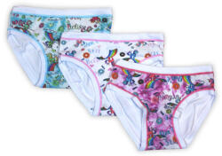 Global Licence Srl Pamut lányka bugyi - Pamutdzsörzé - 3 darabos - Unikornis - rózsaszín-fehér-világoskék - 116