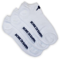 Global Licence Srl Kappa unisex mercerizált titokzokni - 3 pár/csomag - pamut titokzokni - fehér - 42-44