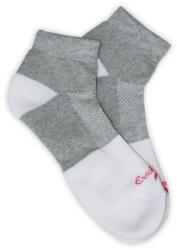 Global Licence Srl Női pamut futózokni - 35-38 - fehér-szürke - Evidence