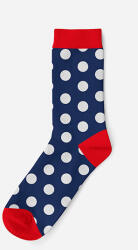 Global Licence Srl Női pamut zokni - sötétkék-piros - pöttyös - 39-42 - Evidence