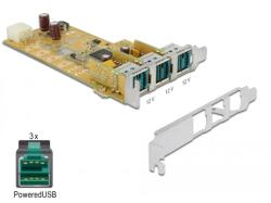 Delock PoweredUSB PCI Express kártya - 3 x 12 V