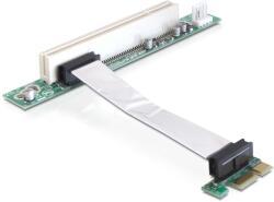 Delock Riser kártya PCI Express x1 PCI 32Bit 5 V rugalmas kábellel 9 cm balra behelyezve