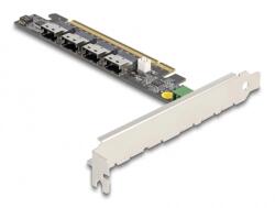 Delock PCI Express 16 kártya 4 x belső SFF-8654 4i NVMe-hez - elágazás