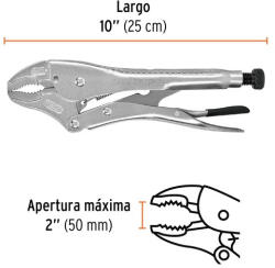 Truper Patentfogó ívelt pofa TRUPER (ppt-10c)