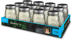 Modee Lighting LED Szolár Napelemes Dekor Kerti Üveg Lampion DS005(12db/display) (ML-DS005) - lindlight