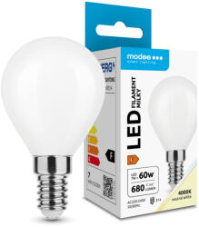 Modee LED Izzó Filament Milky G. Mini P45 7W E14 360° 4000K (680 lumen) ERP (ML-MG45F4000K7WE14)