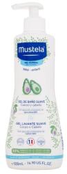 Mustela Bébé Gentle Cleansing Gel Hair and Body gyengéd mosógél testre és hajra újszülöttkortól 500 ml gyermekeknek