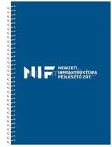  Spirálozott jegyzetfüzet, 80lapos, A5, kockás NIF logós (EGYEB_27096) (EGYEB_27096)