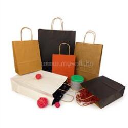 H-GREEN Sodrottfüles papírtáska 185x240mm 80mm talp S méret 250 db/doboz, fehér (H-GREEN_42252) (H-GREEN_42252)