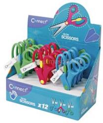 Connect Olló 13cm, iskolai a fogón nyitás rásegítővel, Connect, (CONNECT_105824) (CONNECT_105824)