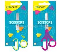 Connect Olló 13cm, iskolai gumírozott fogóval, felakasztható csomagolásban Connect, (CONNECT_105823) (CONNECT_105823)