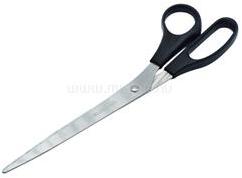 BLUERING Olló 25cm, műanyag fekete nyél (BLUERING_OLLO25F) (BLUERING_OLLO25F)