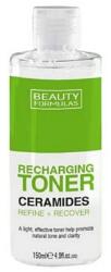 Beauty Formulas Revitalizáló tonik krém x 150 ml, ceramidokkal, vegán, a bőr újradefiniálásához és helyreállításához, szépség formulák