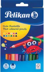 Pelikan színes ceruza készlet, 4 mm-es hegy, 12 db/készlet (724039)