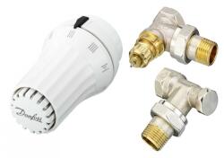  Danfoss RA-FN15 + RAE5054 1/2 Sarok Radiátor szelep szett