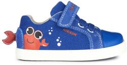 GEOX Geox, Tépőzáras cipő nyersbőr részletekkel, Korallszín, Királykék, 20 EU (B25A7C01022C4011-20)