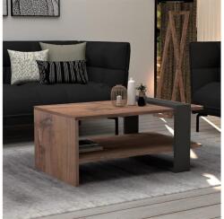 ASIR GROUP Măsuță de cafea OVA 35x80 cm maro/antracit (AS0577) Masa de cafea