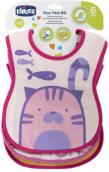 Chicco Pamut előke, rózsaszín, 6 hó+, 3 db