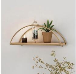 ASIR GROUP Raft de perete 45x18 cm stejar/auriu (AS1893) Raft