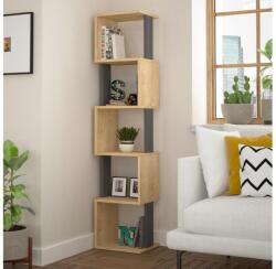 ASIR GROUP Bibliotecă PIRI 161x35 cm maro/antracit (AS0540) Raft