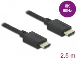 Delock HDMI 2.0 Összekötő Fekete 2.5m 85389 (85389)