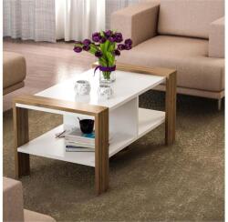 ASIR GROUP Măsuță de cafea ERICA 42x90 cm albă/maro (AS1018) Masa de cafea
