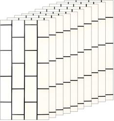 Teno 50 db-os prémium 3D Teno® márványtapéta szett, 9 m2 fedettség, öntapadó, vízálló, könnyen telepíthető, modern dizájn, 30x60 cm, 61-es modell, fehér (TENO2194S50)