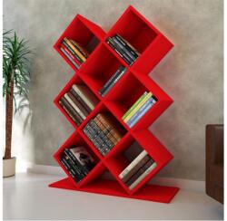 ASIR GROUP Bibliotecă KUMSAL 129x90 cm roșie (AS1357) Raft