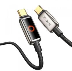 Mcdodo Cablu Date si Incarcare USB-C - USB-C McDodo CA-6680 Auto Power Off, 100W, 1.2m, Negru - evomag