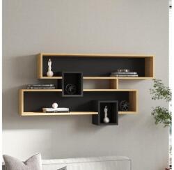 ASIR GROUP Etajeră de perete KAREN 120x72, 2 cm maro/antracit (AS1537) Raft