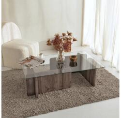 ASIR GROUP Măsuță de cafea ESCAPE 30x105 cm maro/transparent (AS1575) Masa de cafea
