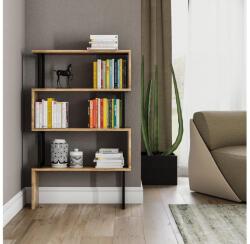 ASIR GROUP Bibliotecă CEYLAN 128x80 cm maro/neagră (AS0517) Raft