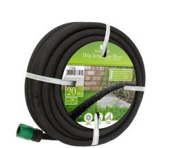 Garden of Eden 11349 porózus csepegtető öntözőtömlő, gyorscsatlakozó, 20 m, fekete (GLO-11349)