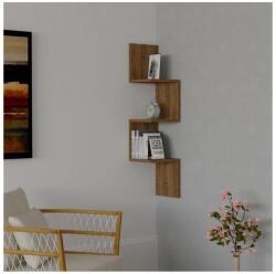 ASIR GROUP Etajeră de colț ZIKZAK 105, 5x25 cm maro (AS0495) Raft